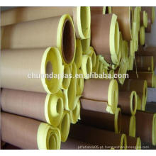 China Alta isolação Vara alta PTFE tecido de fibra de vidro revestido com adesivo com papel de liberação